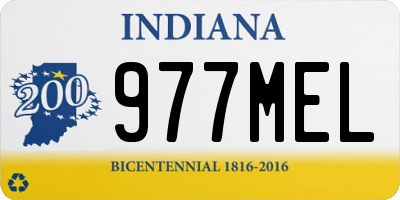 IN license plate 977MEL