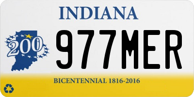 IN license plate 977MER