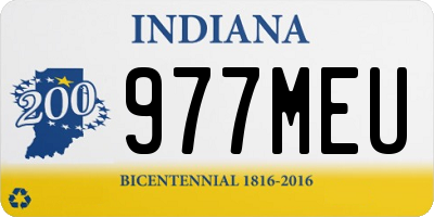 IN license plate 977MEU
