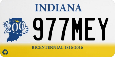 IN license plate 977MEY