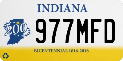 IN license plate 977MFD