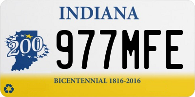 IN license plate 977MFE