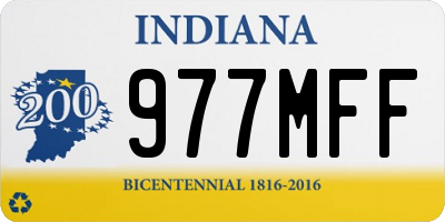 IN license plate 977MFF