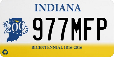 IN license plate 977MFP