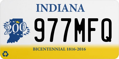 IN license plate 977MFQ