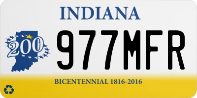 IN license plate 977MFR