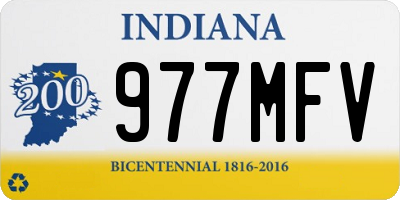 IN license plate 977MFV