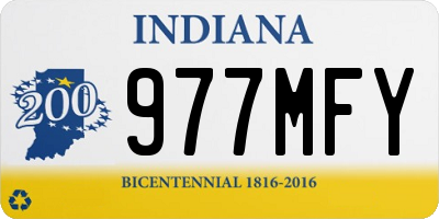 IN license plate 977MFY