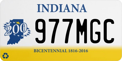 IN license plate 977MGC