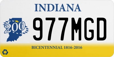 IN license plate 977MGD