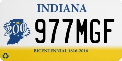 IN license plate 977MGF