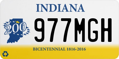 IN license plate 977MGH
