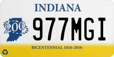 IN license plate 977MGI