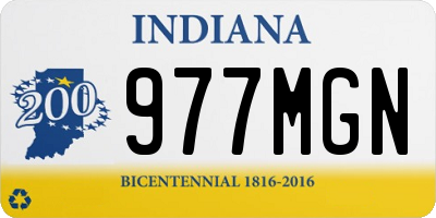 IN license plate 977MGN