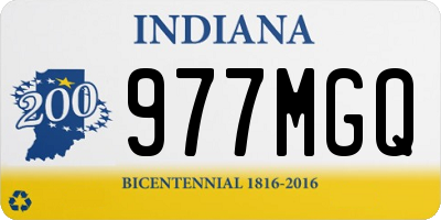 IN license plate 977MGQ
