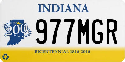 IN license plate 977MGR