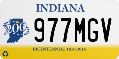 IN license plate 977MGV