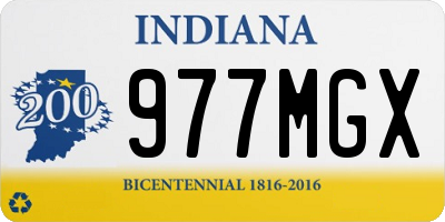 IN license plate 977MGX