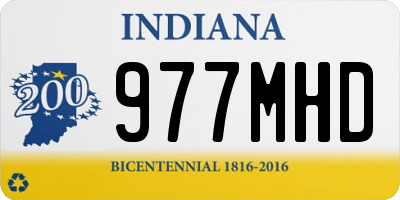 IN license plate 977MHD