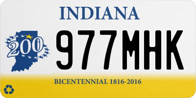 IN license plate 977MHK