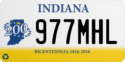 IN license plate 977MHL