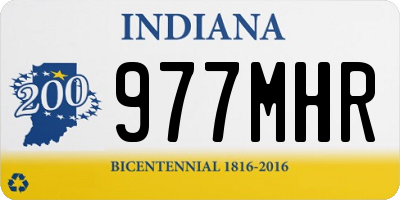 IN license plate 977MHR