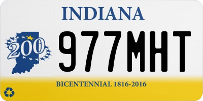 IN license plate 977MHT