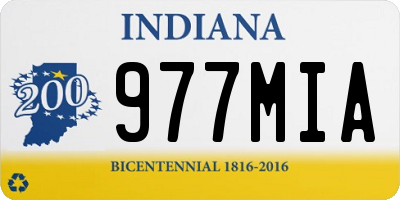 IN license plate 977MIA