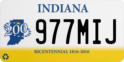 IN license plate 977MIJ