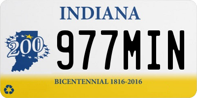 IN license plate 977MIN