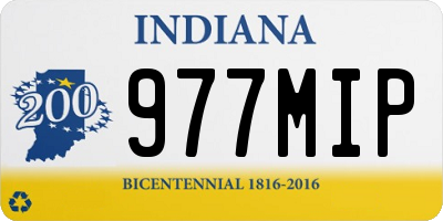 IN license plate 977MIP