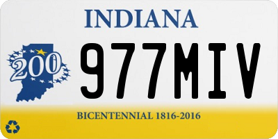 IN license plate 977MIV