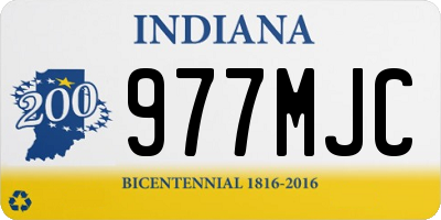 IN license plate 977MJC