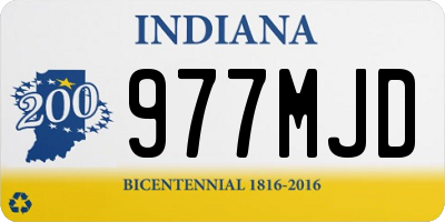 IN license plate 977MJD