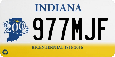 IN license plate 977MJF