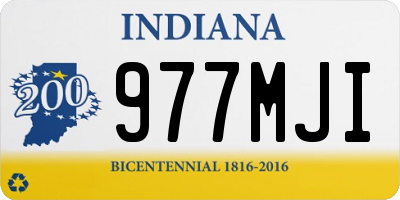 IN license plate 977MJI