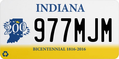 IN license plate 977MJM