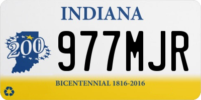 IN license plate 977MJR