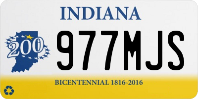 IN license plate 977MJS