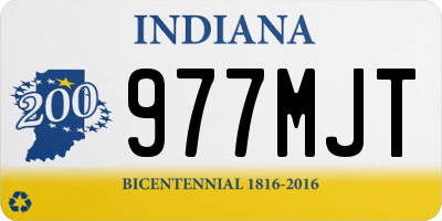 IN license plate 977MJT