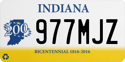 IN license plate 977MJZ