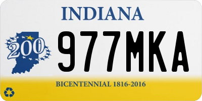 IN license plate 977MKA