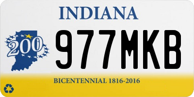 IN license plate 977MKB