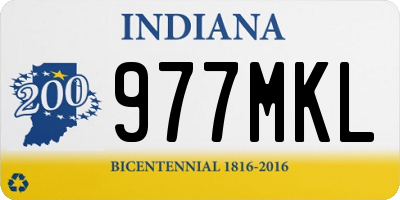 IN license plate 977MKL