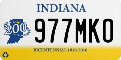 IN license plate 977MKO