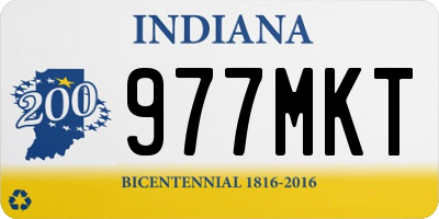 IN license plate 977MKT