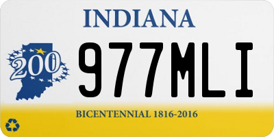 IN license plate 977MLI