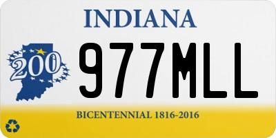 IN license plate 977MLL