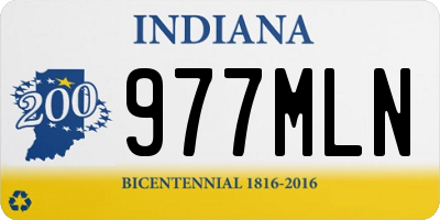 IN license plate 977MLN