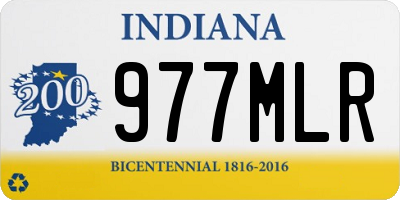 IN license plate 977MLR